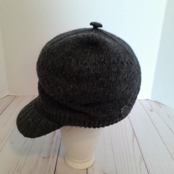 Pistil Cable Knit Brim Beanie Wool Blend Gray - Picture 3 of 10